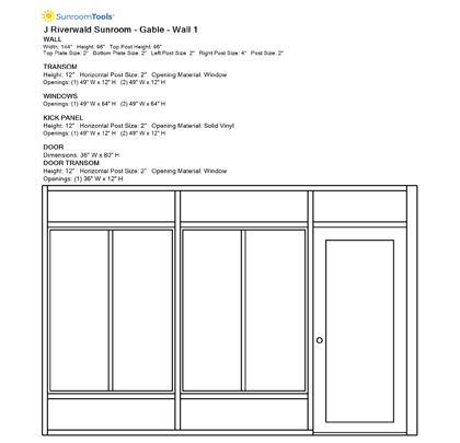 Sunroom Tools sample elevation 1