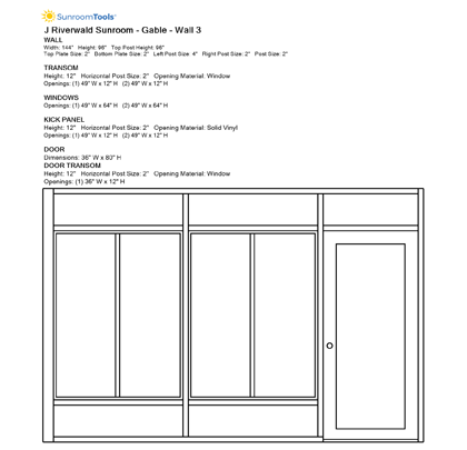 Sunroom Tools sample elevation 3