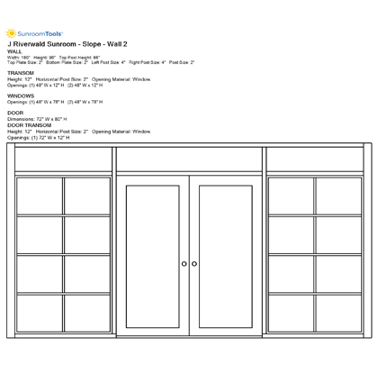 Sunroom Tools sample elevation 2