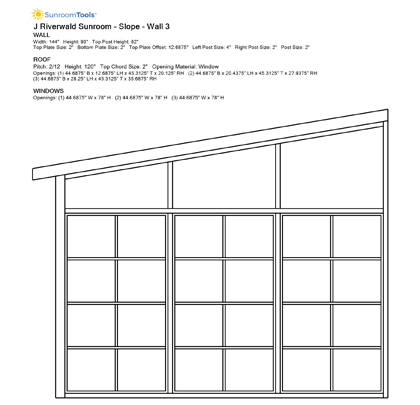 Sunroom Tools sample elevation 3